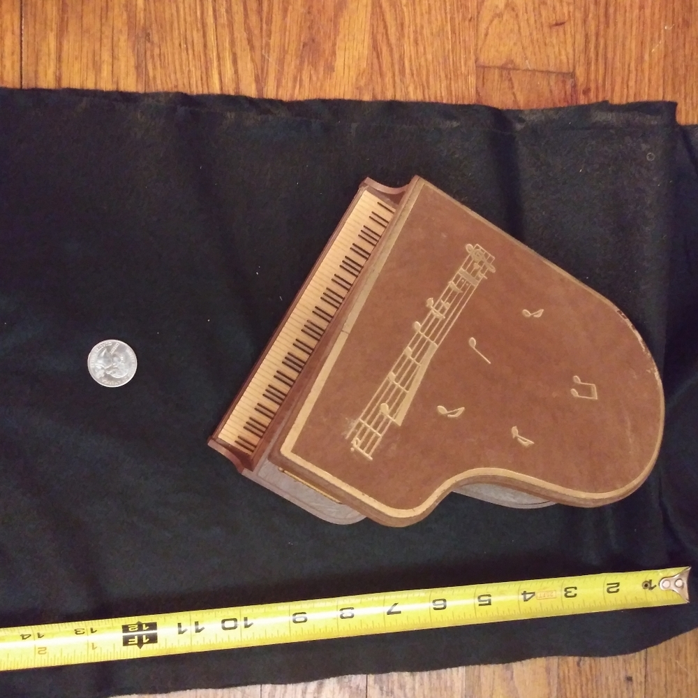 Vintage Piano Music Jewelry Box